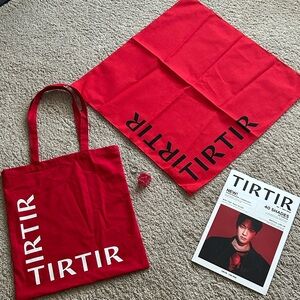 TIRTIR V from BTS Bundle | Tote, Magazine, Bandana, Lip balm Keychain | NEW